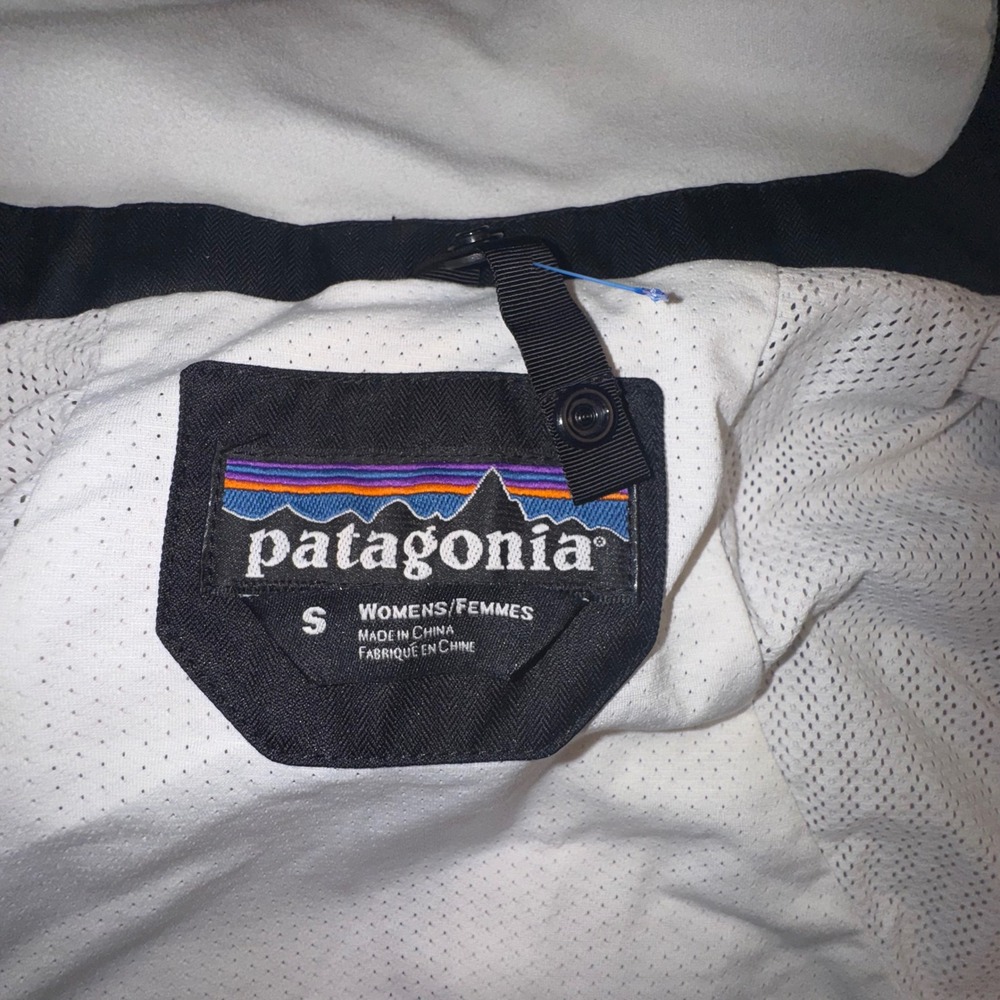 Patagonia H2No Black Waterproof SoftShell Jacket Womens Small Ski Snowboard Coat - Picture 2 of 13